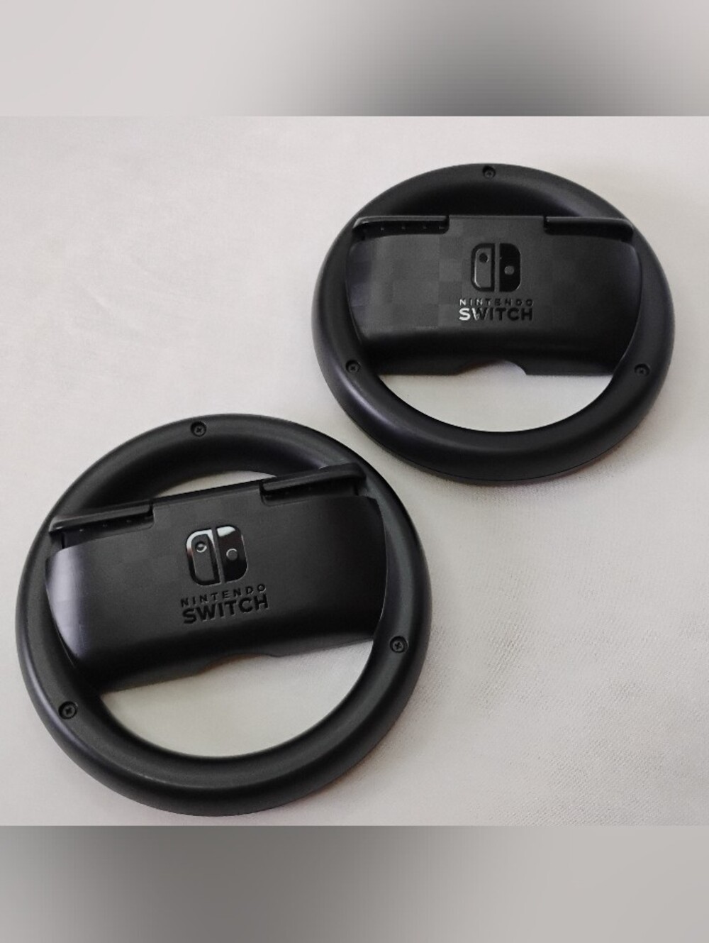 2pc Set Official Nintendo Switch Joy Con Steering Wheel Adapters For Mario Kart - Picture 11 of 12